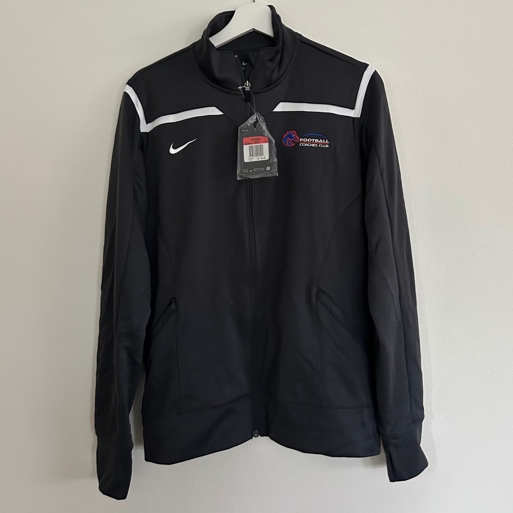 BRAND NEW Nike Womens Dri Fit‎ BSU Jacket Black Football Coaches Club Size L